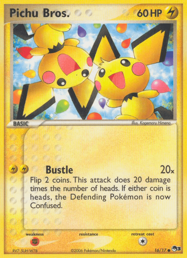 Pichu Bros. z edície POP Series 3, karta č.16
