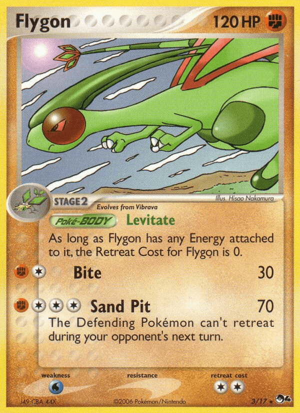 Flygon z edície POP Series 4, karta č.3