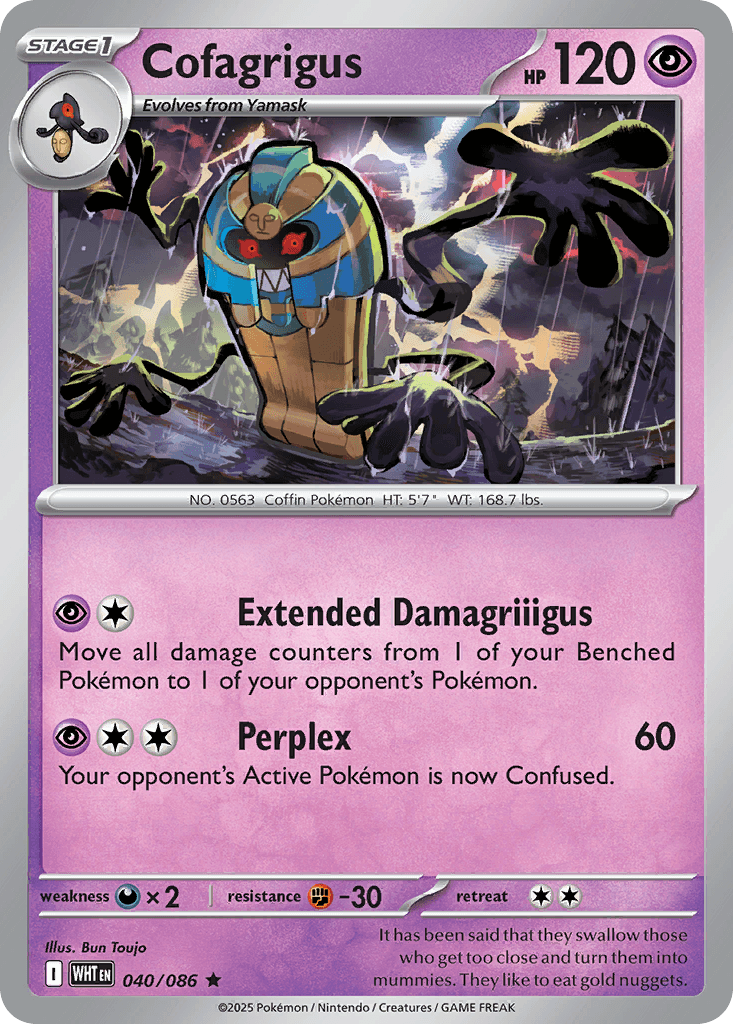 Cofagrigus z edície White Flare, karta č.40