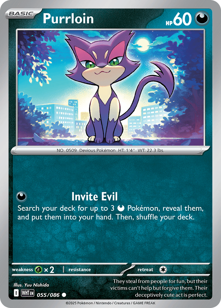 Purrloin z edície White Flare, karta č.55