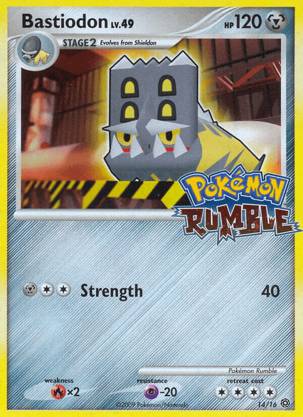 Bastiodon z edície Pokémon Rumble, karta č.14