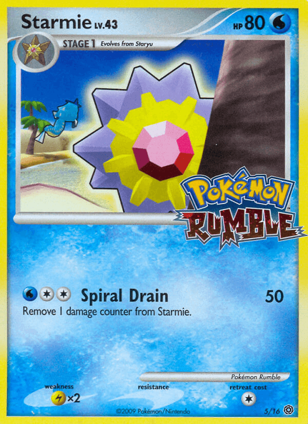 Starmie z edície Pokémon Rumble, karta č.5