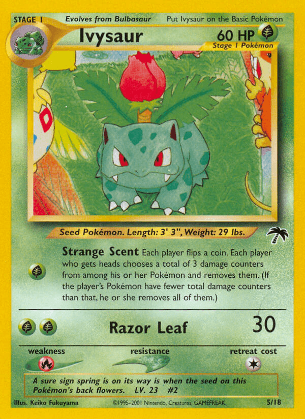Ivysaur z edície Southern Islands, karta č.5