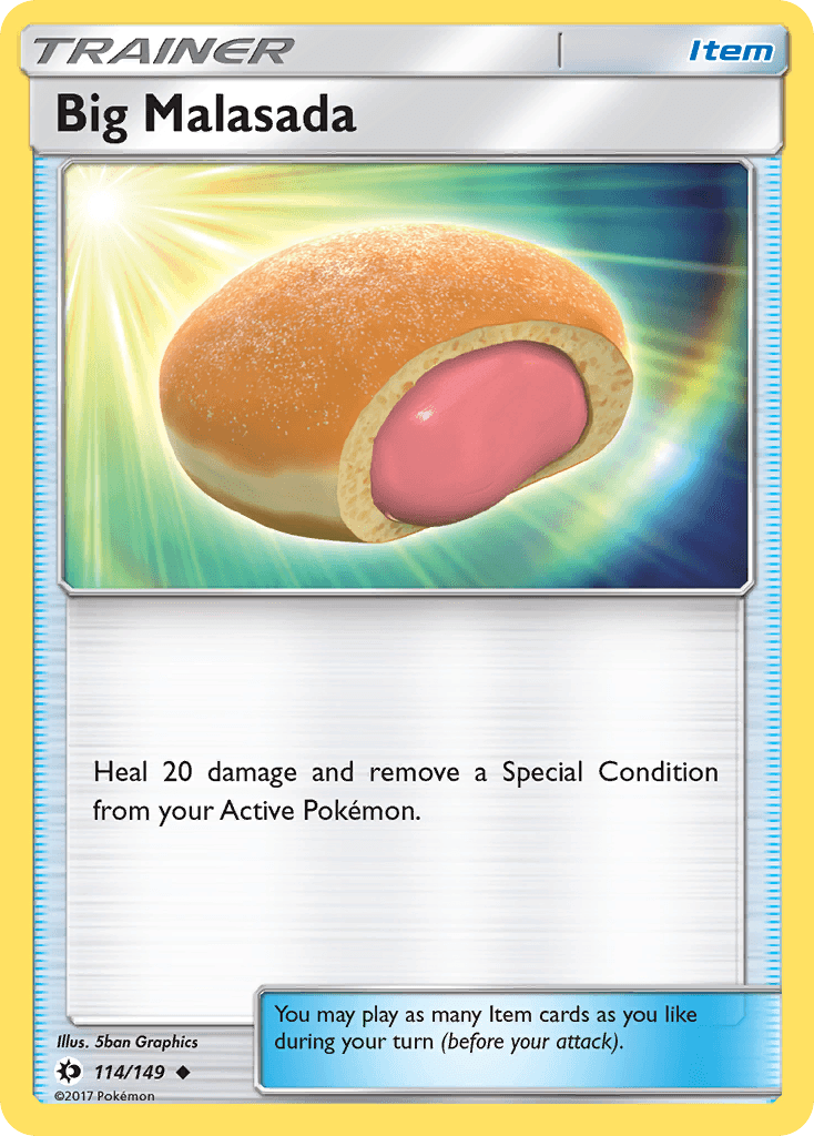 Big Malasada z edície Sun & Moon, karta č.114