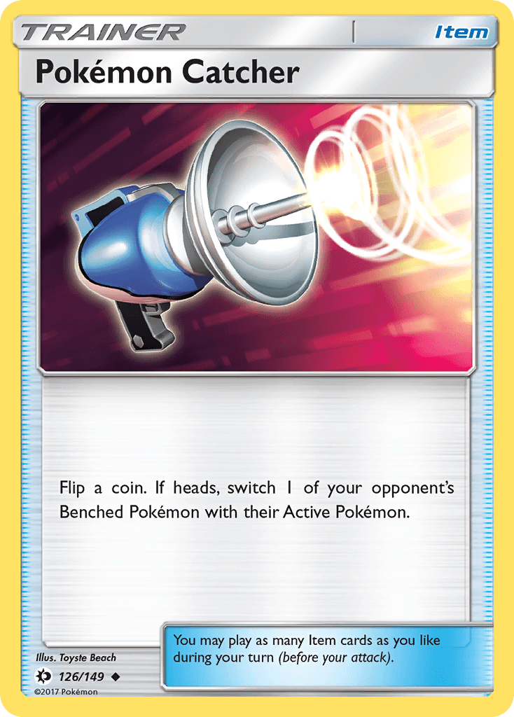 Pokémon Catcher z edície Sun & Moon, karta č.126