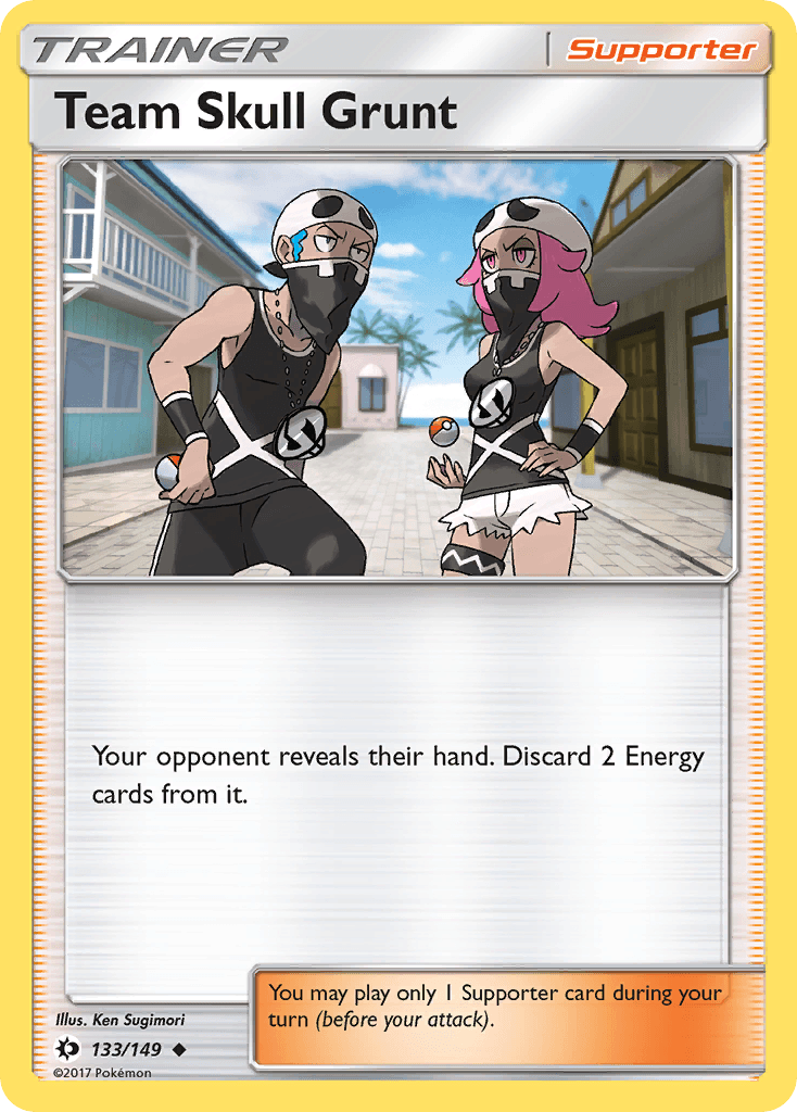 Team Skull Grunt z edície Sun & Moon, karta č.133