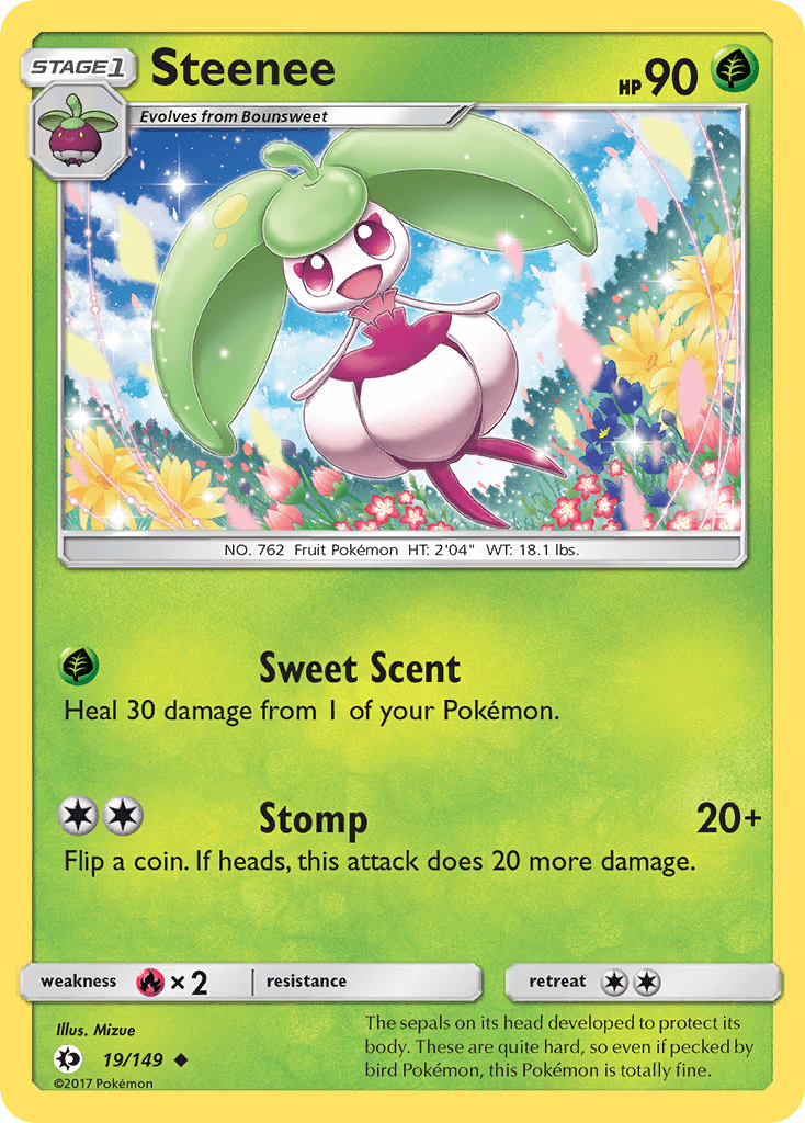 Steenee z edície Sun & Moon, karta č.19