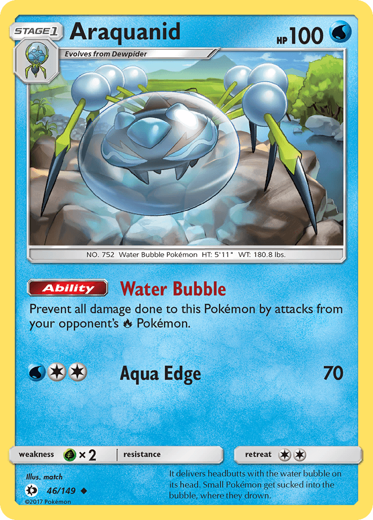Araquanid z edície Sun & Moon, karta č.46