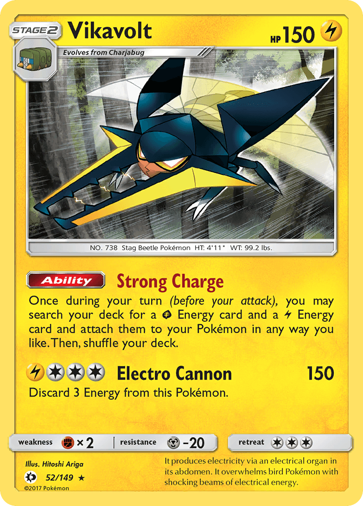 Vikavolt z edície Sun & Moon, karta č.52