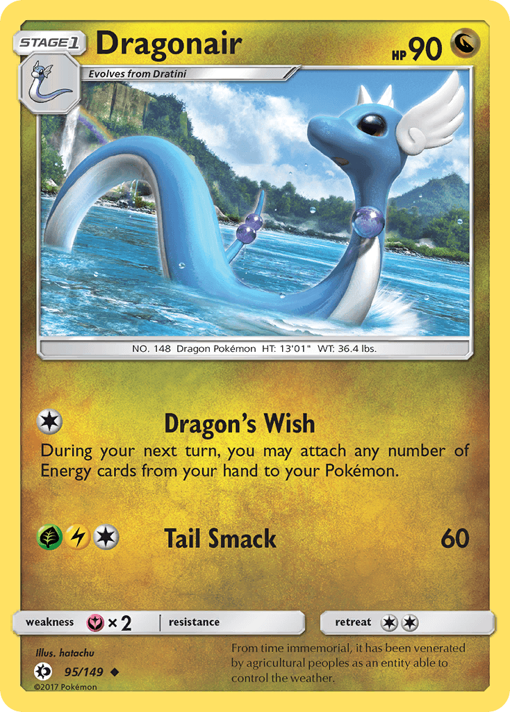 Dragonair z edície Sun & Moon, karta č.95