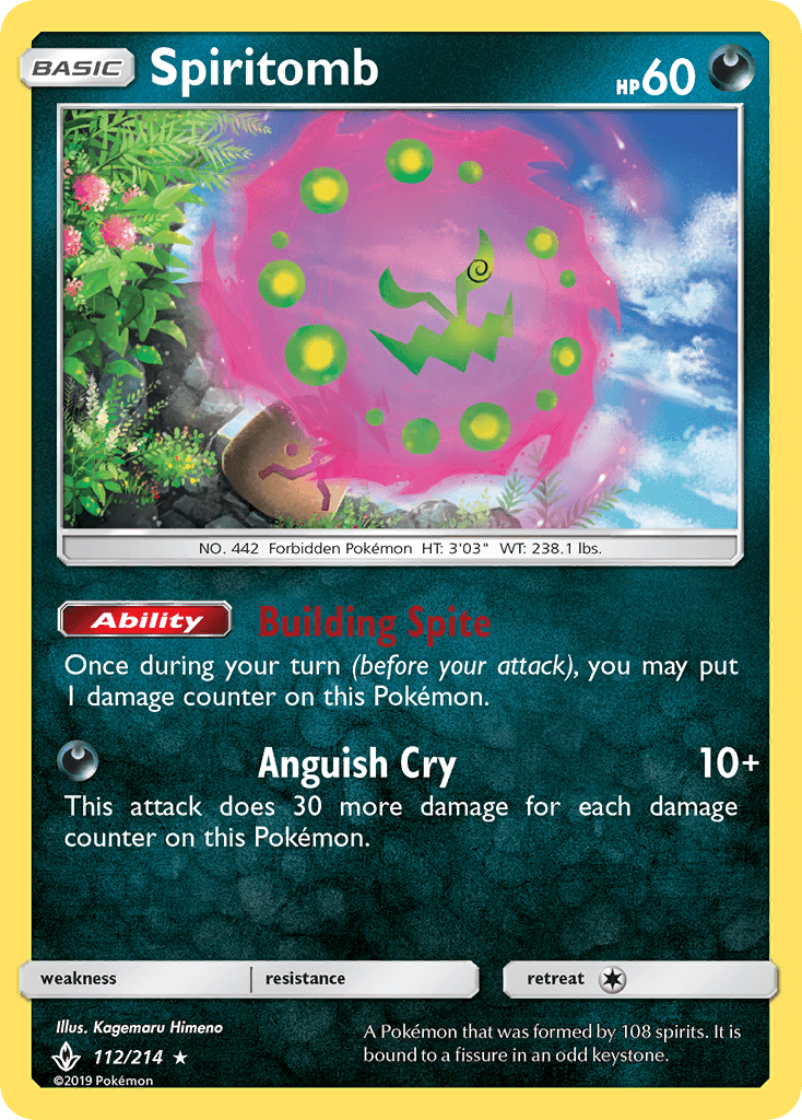 Spiritomb z edície Unbroken Bonds, karta č.112