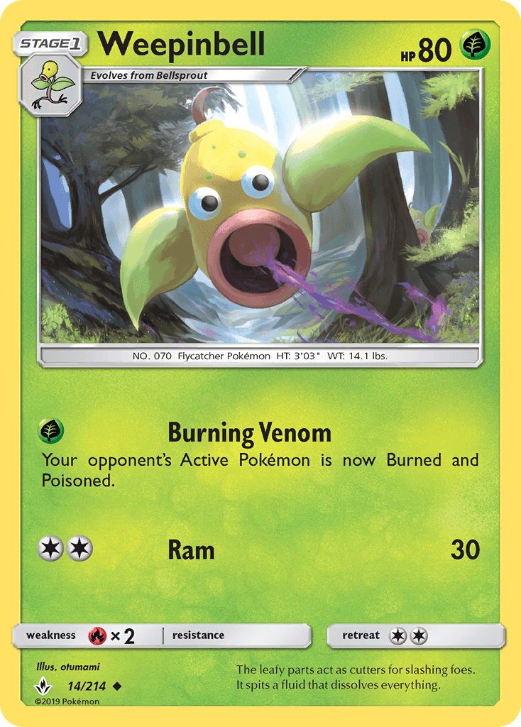 Weepinbell z edície Unbroken Bonds, karta č.14