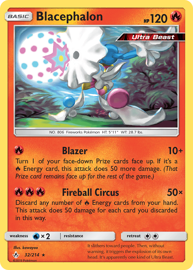 Blacephalon z edície Unbroken Bonds, karta č.32
