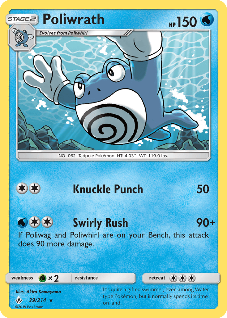 Poliwrath z edície Unbroken Bonds, karta č.39