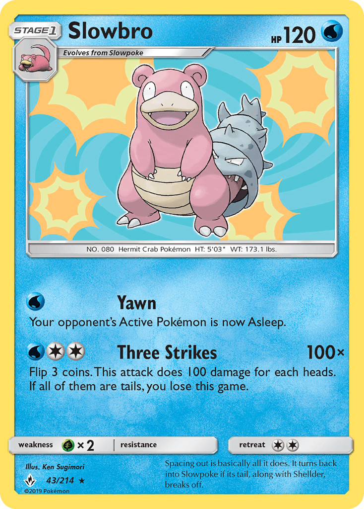 Slowbro z edície Unbroken Bonds, karta č.43