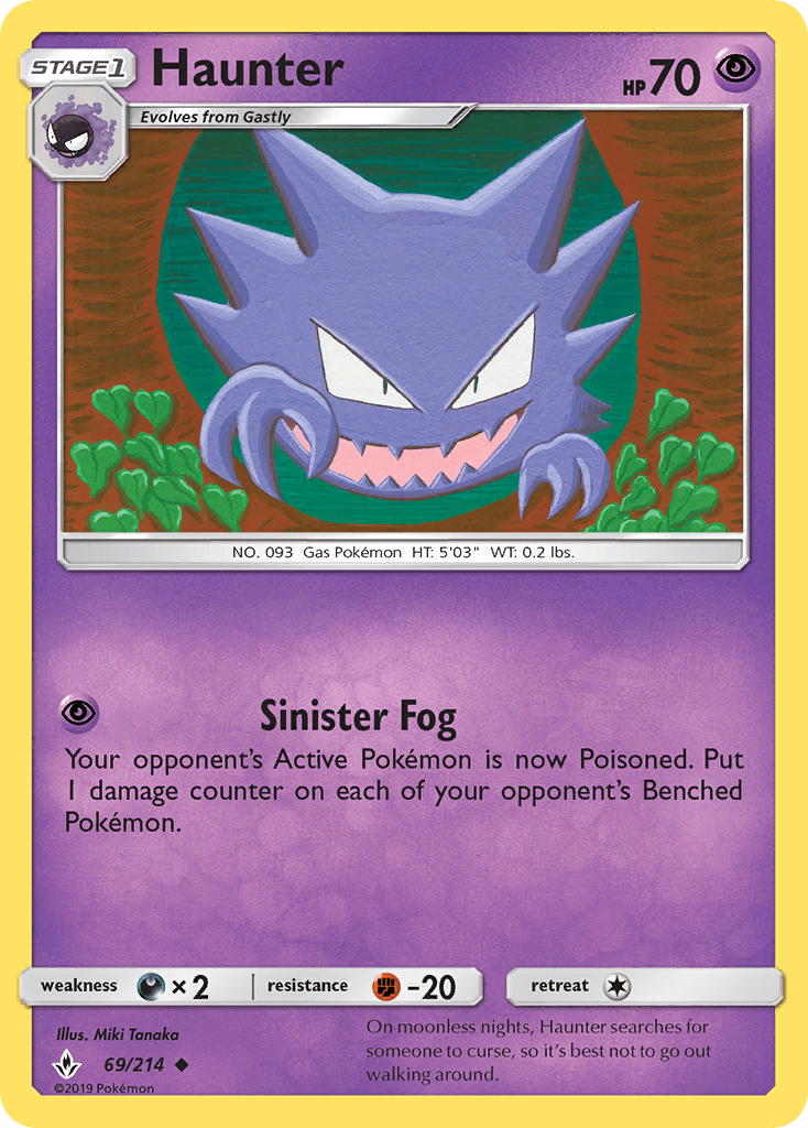 Haunter z edície Unbroken Bonds, karta č.69