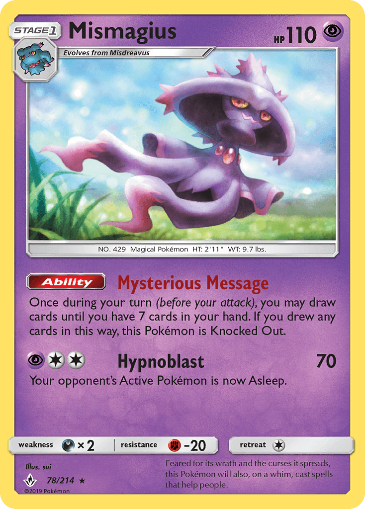 Mismagius z edície Unbroken Bonds, karta č.78