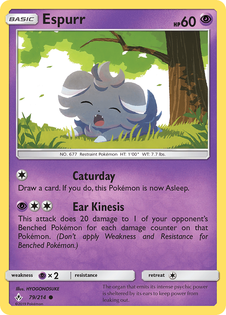 Espurr z edície Unbroken Bonds, karta č.79