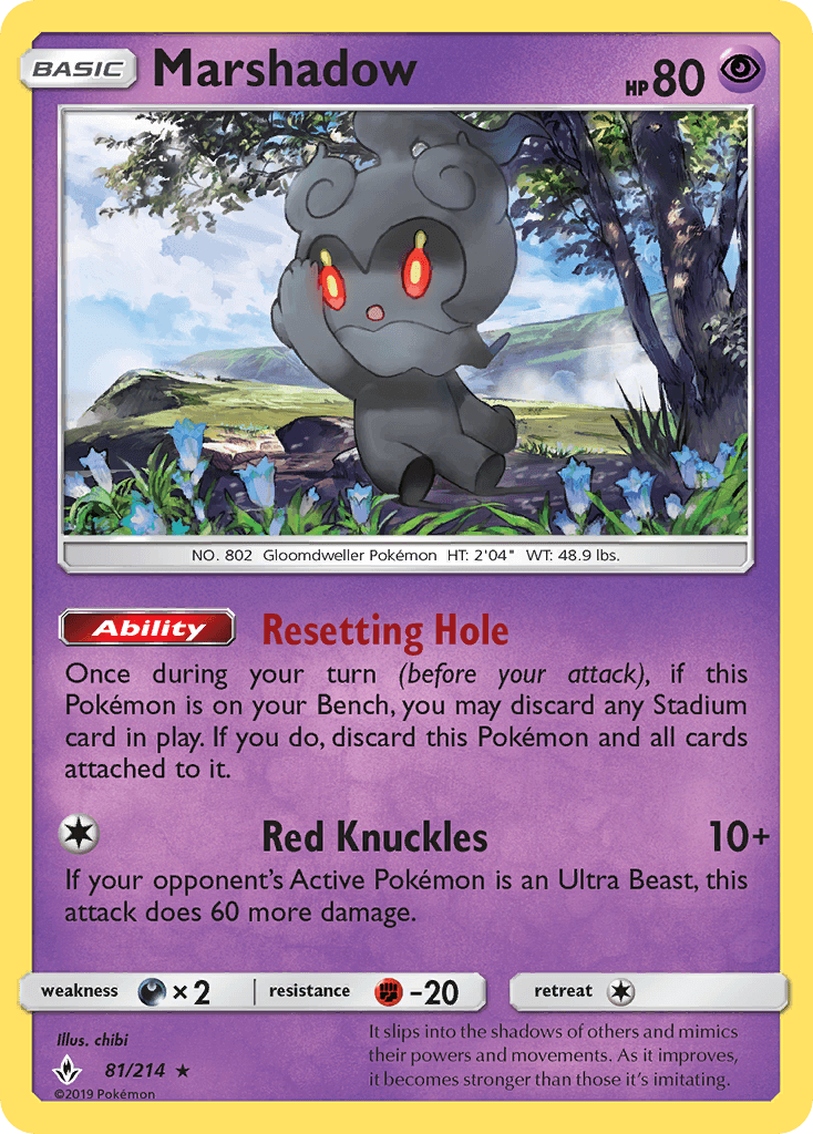 Marshadow z edície Unbroken Bonds, karta č.81