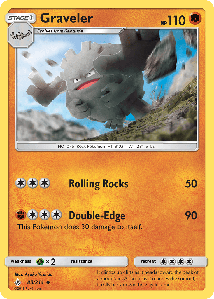 Graveler z edície Unbroken Bonds, karta č.88