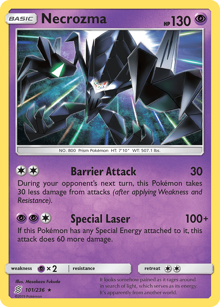 Necrozma z edície Unified Minds, karta č.101