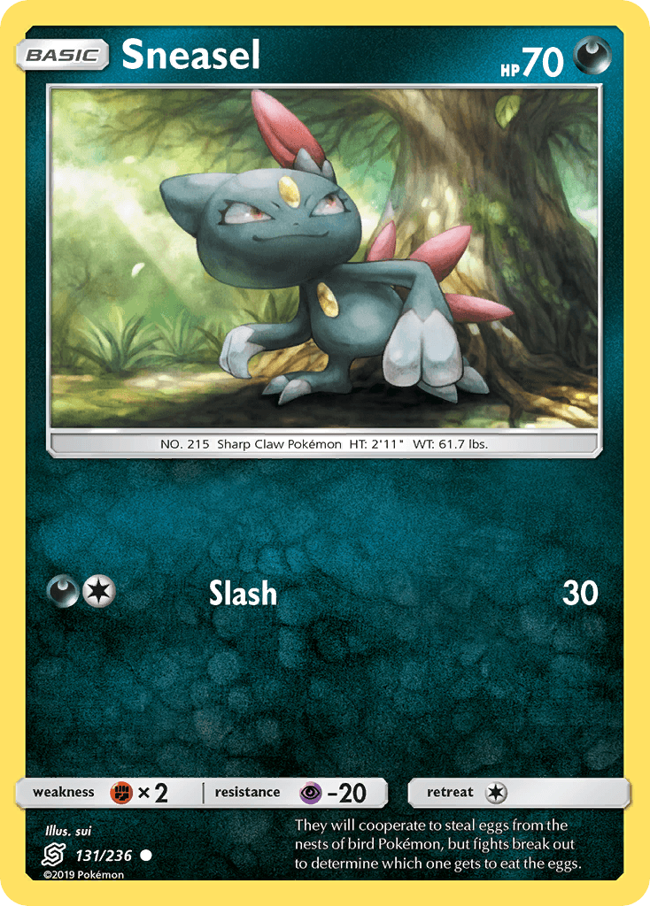 Sneasel z edície Unified Minds, karta č.131