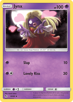 Jynx z edície Hidden Fates, karta č.30
