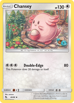 Chansey z edície Hidden Fates, karta č.46
