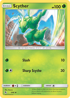 Scyther z edície Hidden Fates, karta č.5