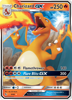 Charizard-GX z edície Hidden Fates, karta č.9