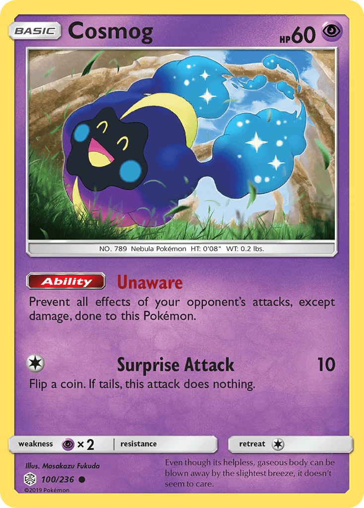 Cosmog z edície Cosmic Eclipse, karta č.100