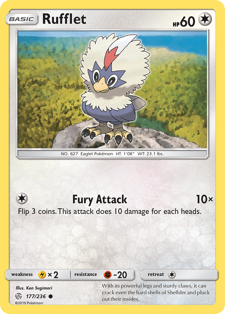 Rufflet z edície Cosmic Eclipse, karta č.177
