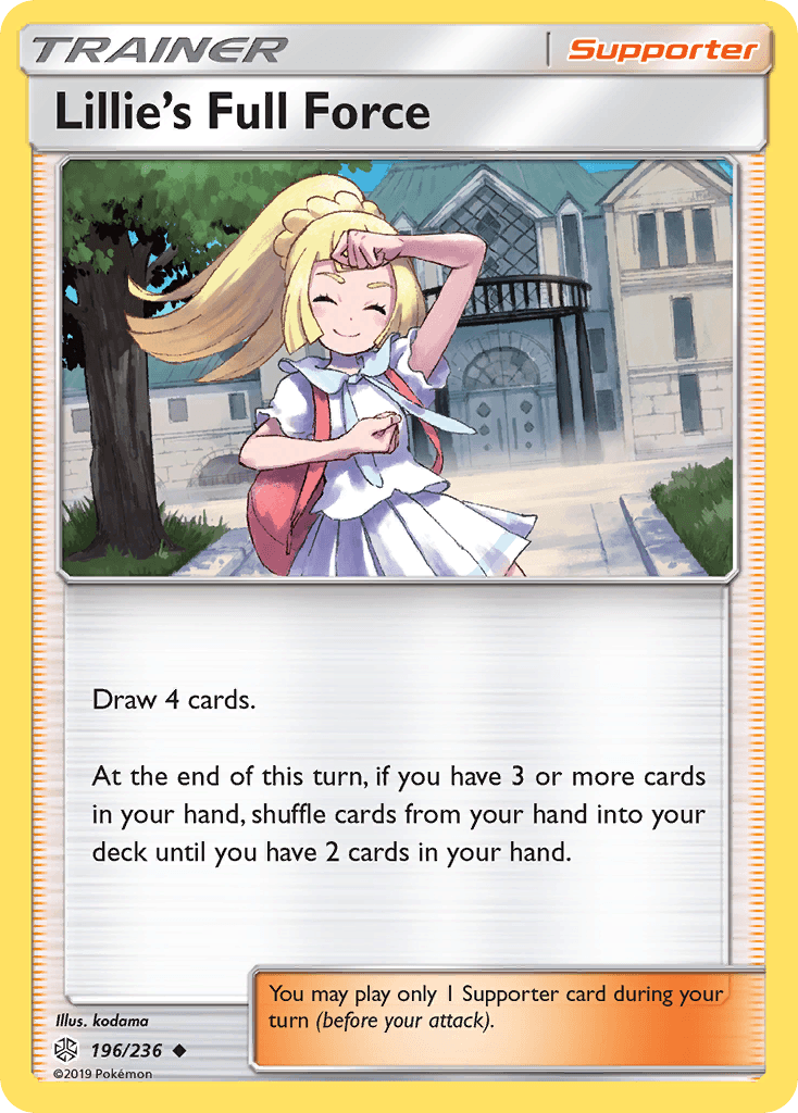 Lillie's Full Force z edície Cosmic Eclipse, karta č.196