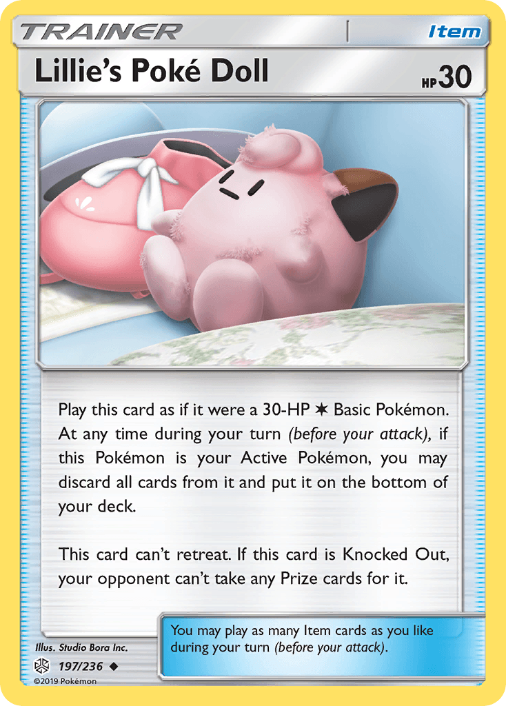 Lillie's Poké Doll z edície Cosmic Eclipse, karta č.197