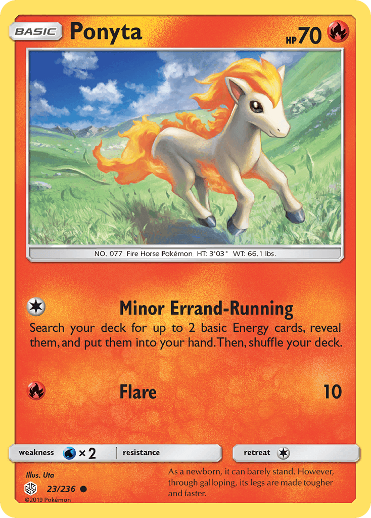 Ponyta z edície Cosmic Eclipse, karta č.23