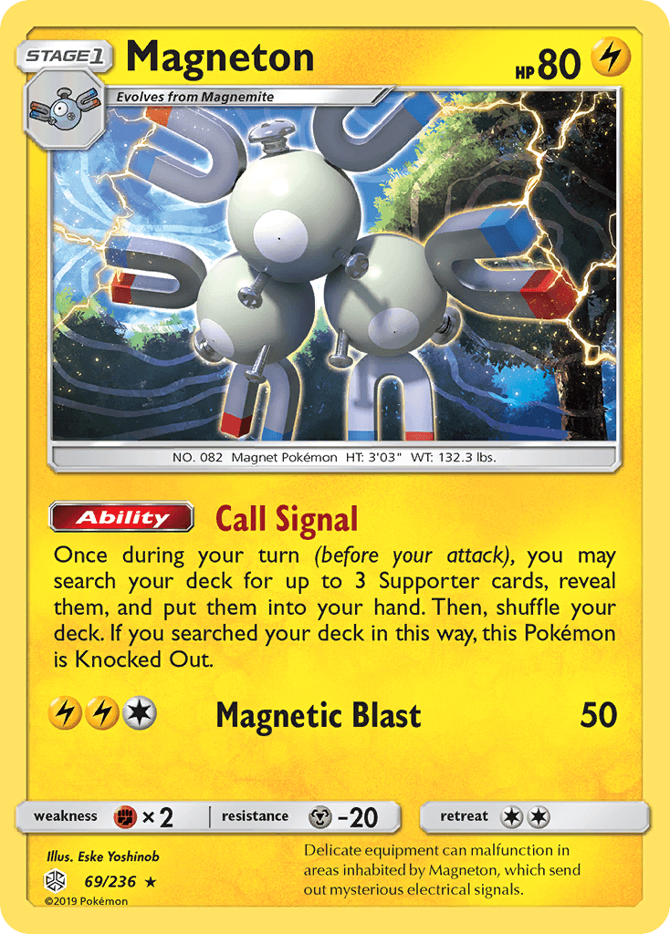 Magneton z edície Cosmic Eclipse, karta č.69