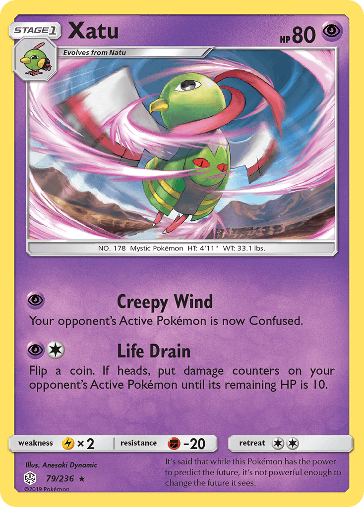 Xatu z edície Cosmic Eclipse, karta č.79