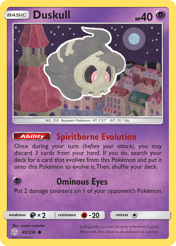 Duskull z edície Cosmic Eclipse, karta č.83
