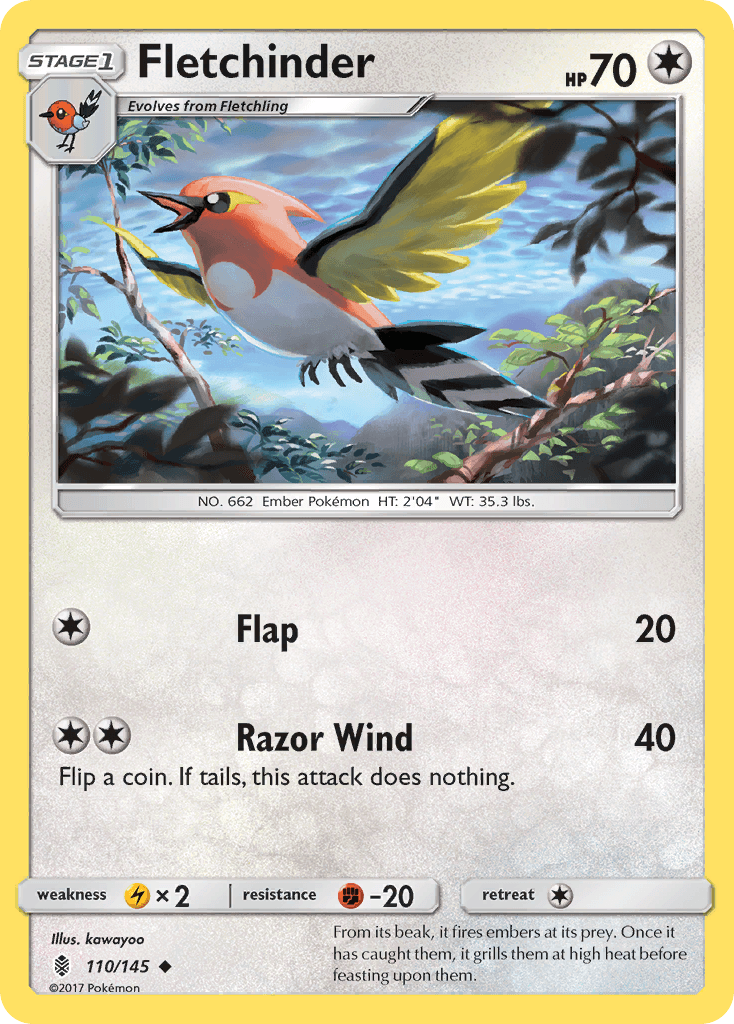 Fletchinder z edície Guardians Rising, karta č.110