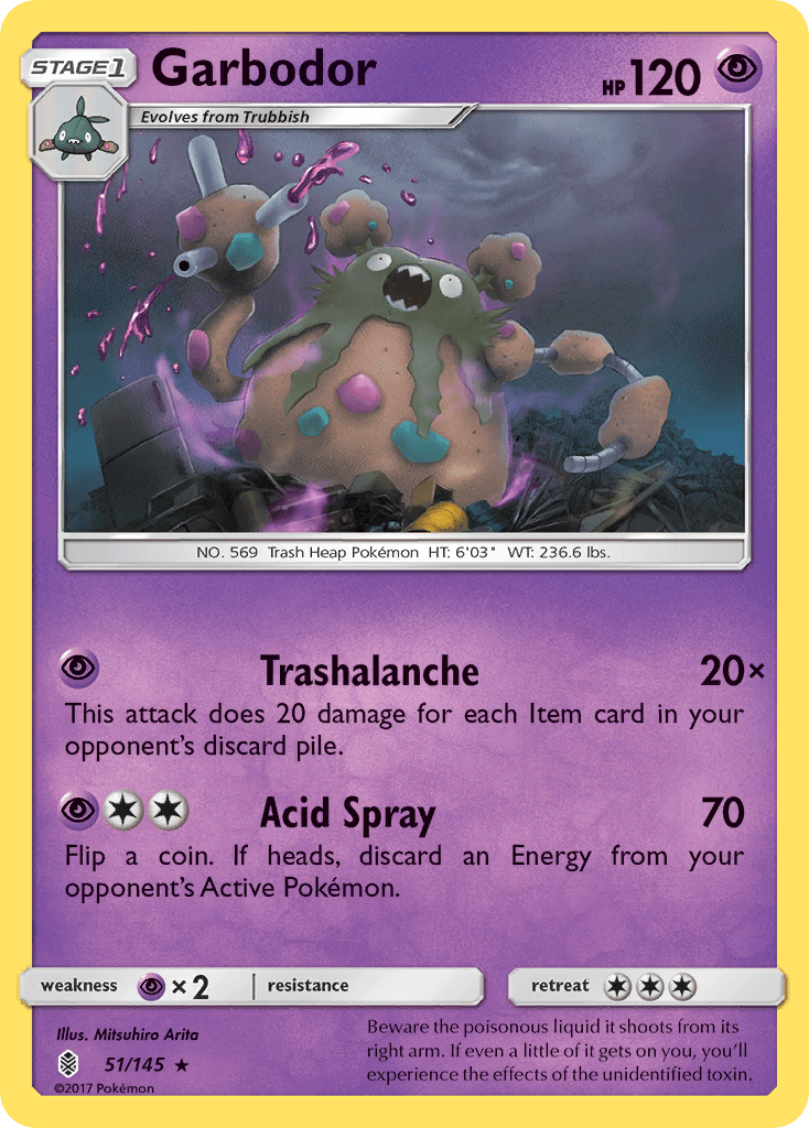 Garbodor z edície Guardians Rising, karta č.51