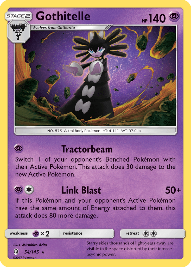 Gothitelle z edície Guardians Rising, karta č.54
