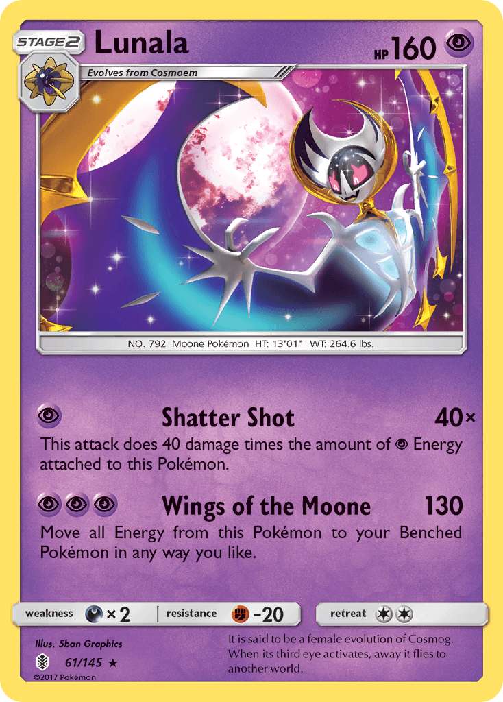 Lunala z edície Guardians Rising, karta č.61