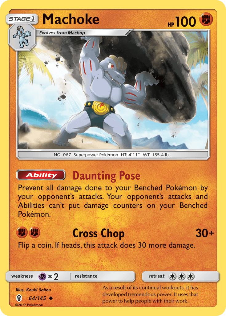 Machoke z edície Guardians Rising, karta č.64