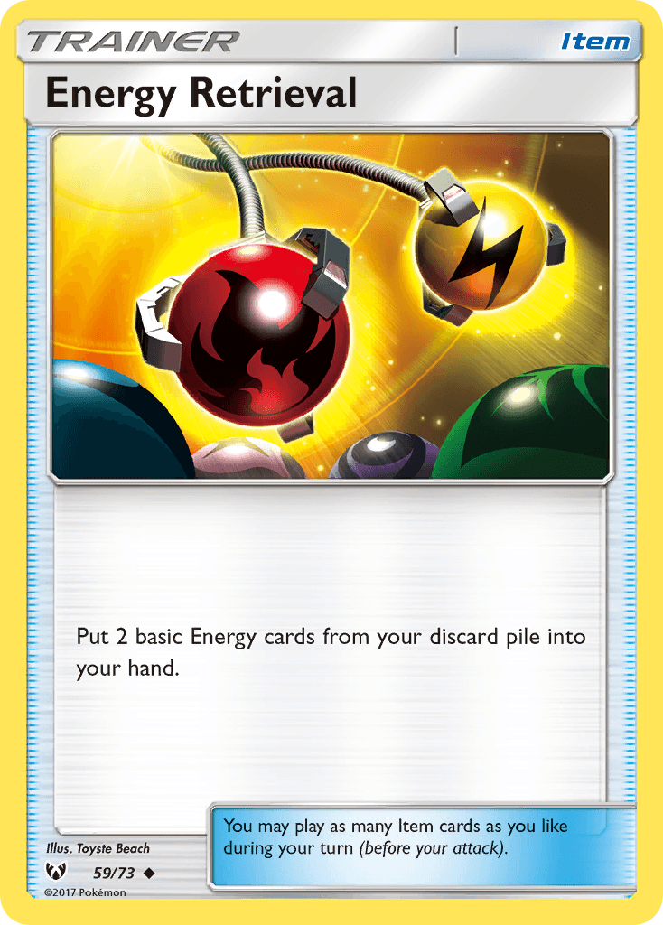Energy Retrieval z edície Shining Legends, karta č.59