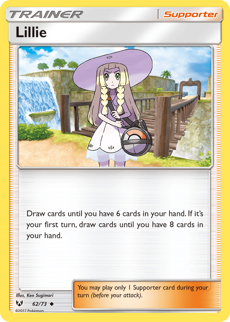 Lillie z edície Shining Legends, karta č.62