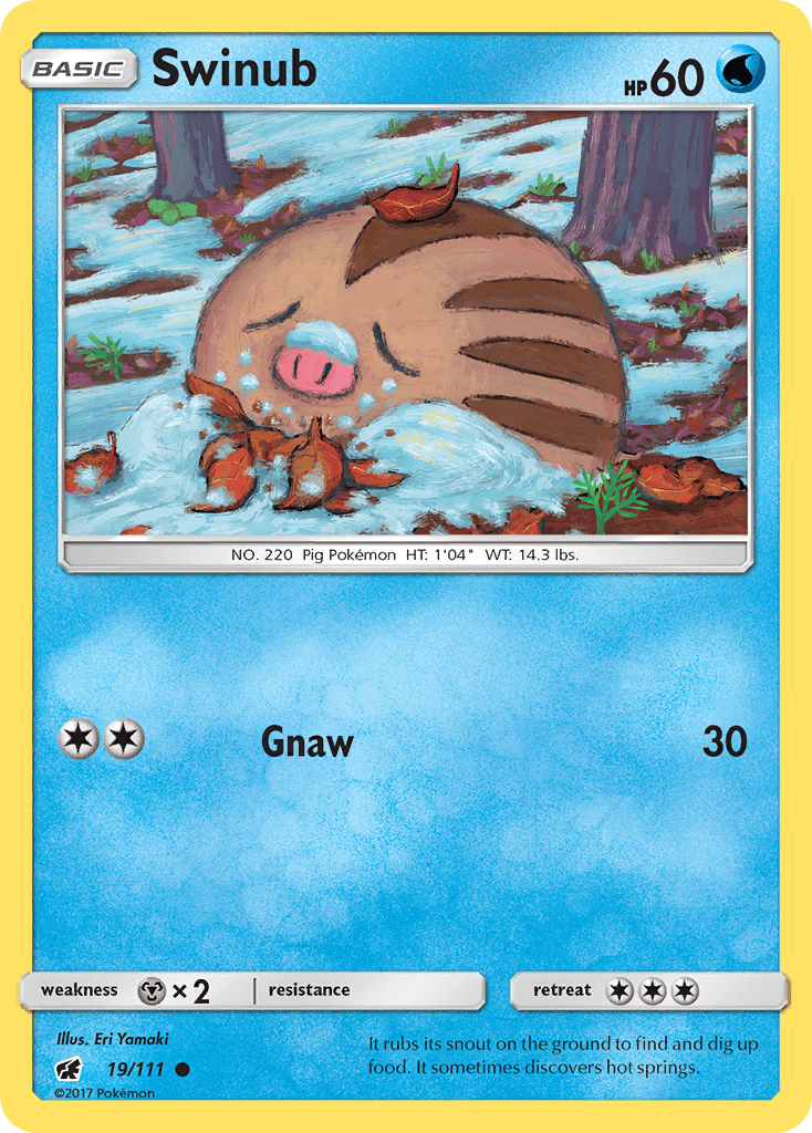 Swinub z edície Crimson Invasion, karta č.19