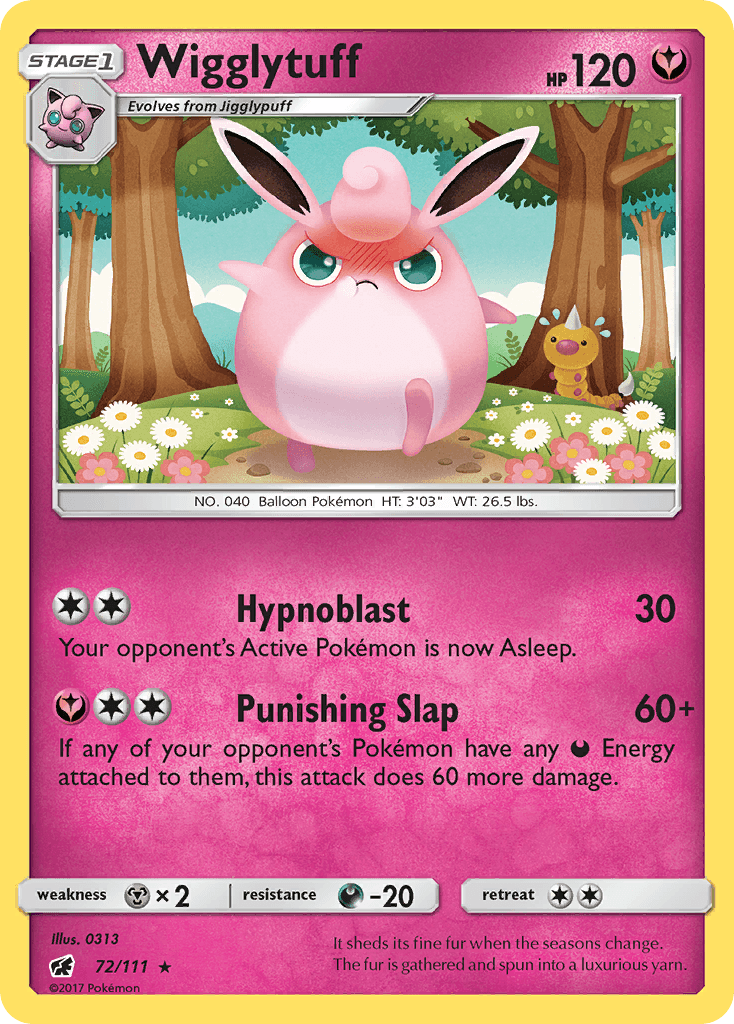 Wigglytuff z edície Crimson Invasion, karta č.72