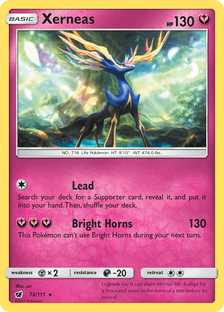 Xerneas z edície Crimson Invasion, karta č.73