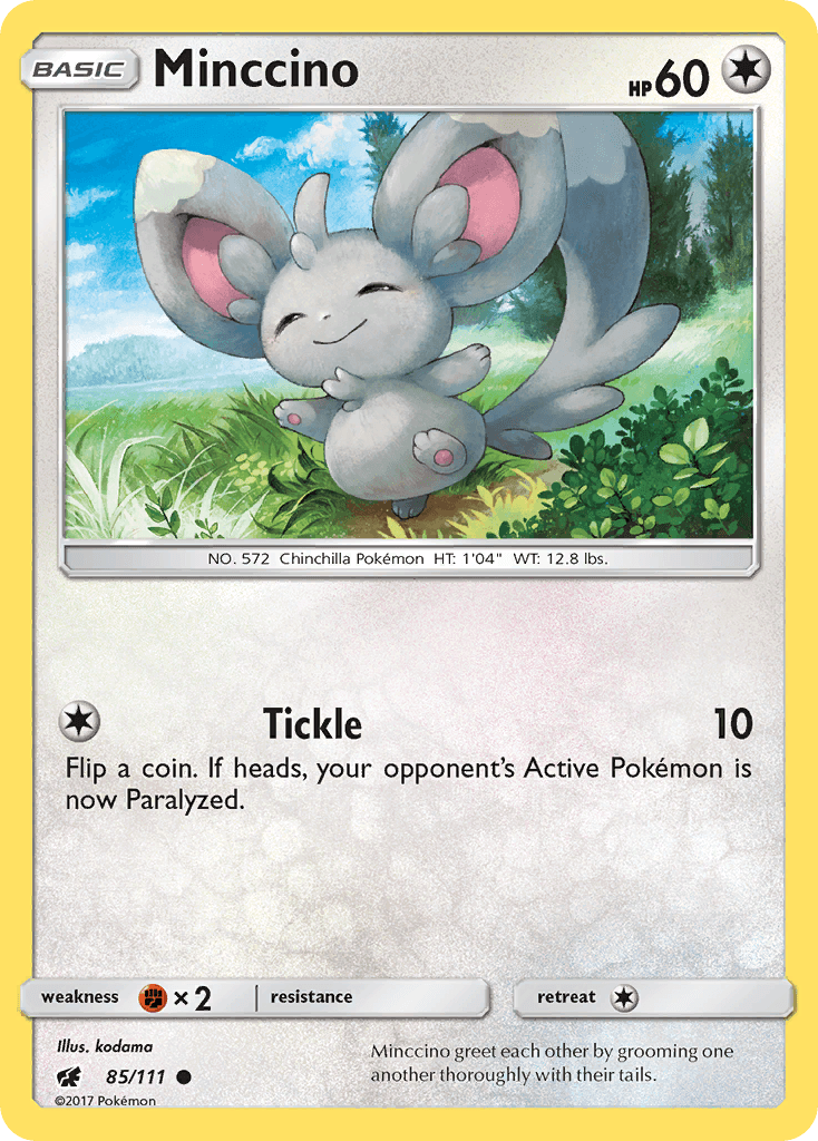 Minccino z edície Crimson Invasion, karta č.85