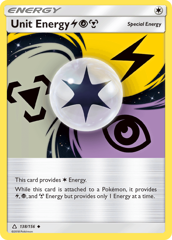 Unit Energy LightningPsychicMetal z edície Ultra Prism, karta č.138